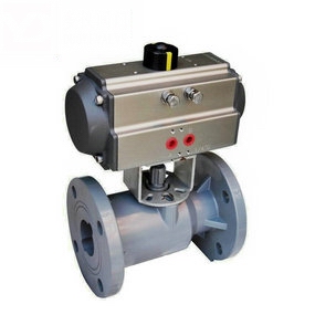 氣動UPVC法蘭球閥