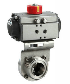 氣動衛生*外螺紋蝶閥